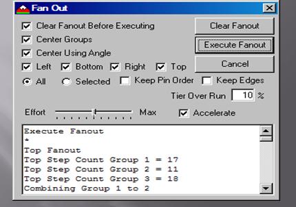 Fanout control box screen shot