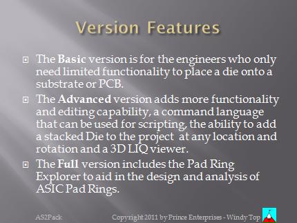 Version features
