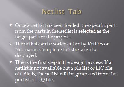 Netlist tab