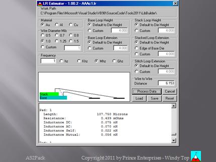 LR estimator screen shot