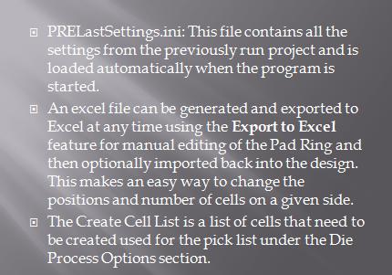 Input files continued